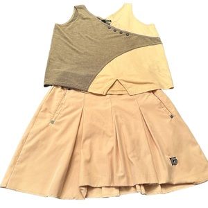 Jamie Sadock Size 8 Pleated Skort and matching Size S Golf Tennis Set